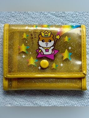 Corocorokuririn Vintage Magical Kuririn Yellow Glitter Wallet SANRIO SMILES